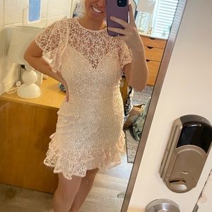 NEW Blush / Light Pink Dress with Lace Detailing